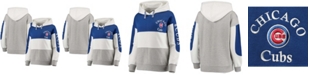 Soft As A Grape Women's Royal and Heathered Gray Chicago Cubs Rugby Pullover Hoodie